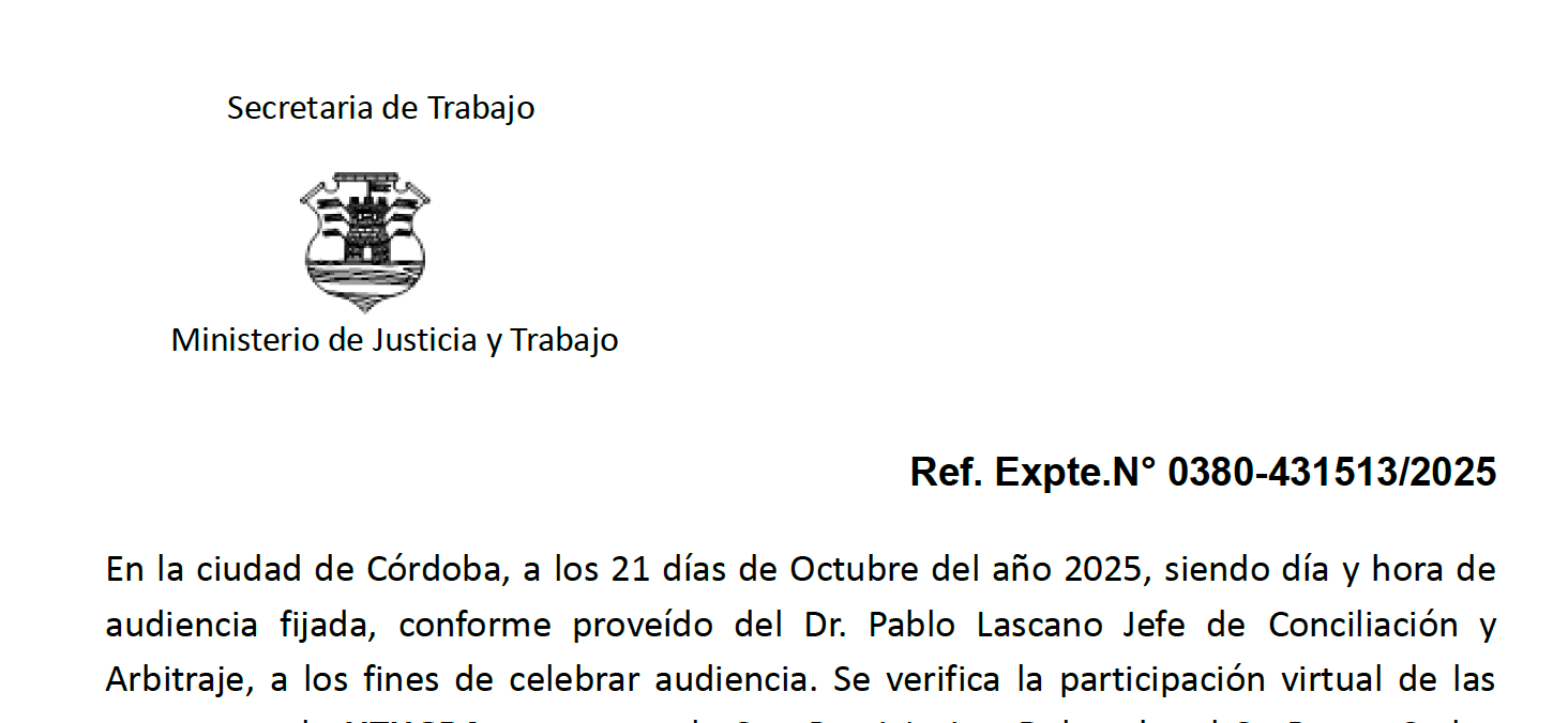 UTHGRA Córdoba consolida nuevos avances en la regularización laboral en Roga Chef S.A.